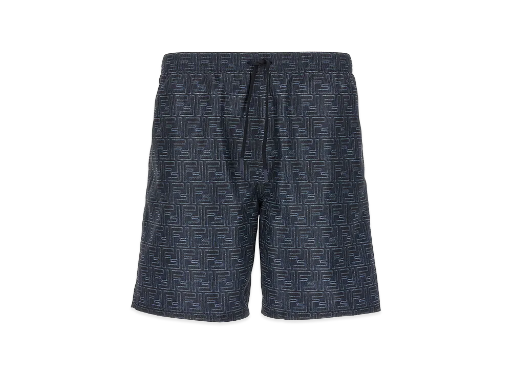 FENDI Denim Effect Swimsuit "Blue"