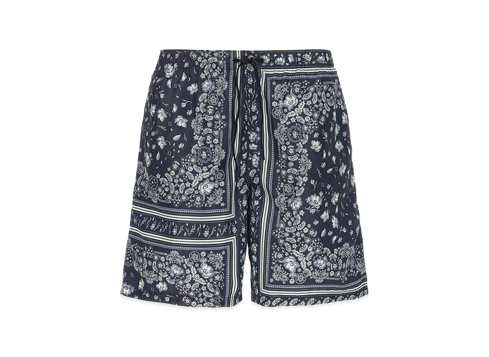 FENDI Coral Bandana Swimsuit "Blue"