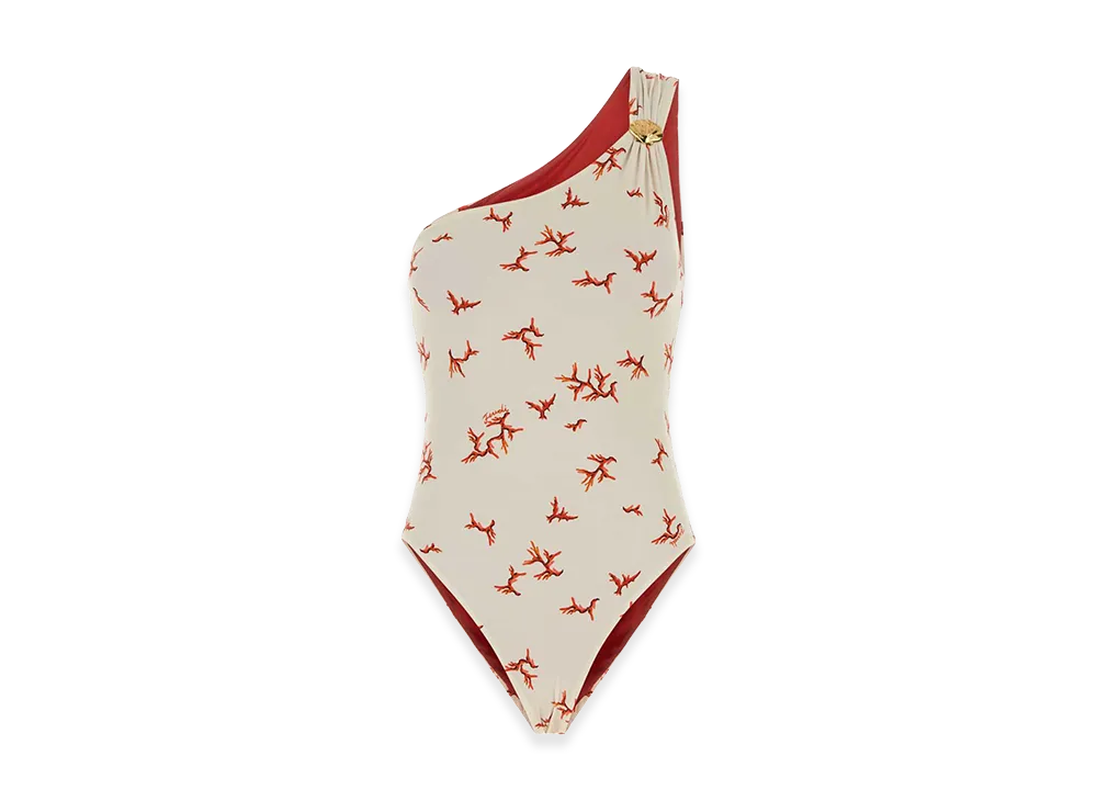 FENDI Women's Stretch Nylon Swimsuit "White"