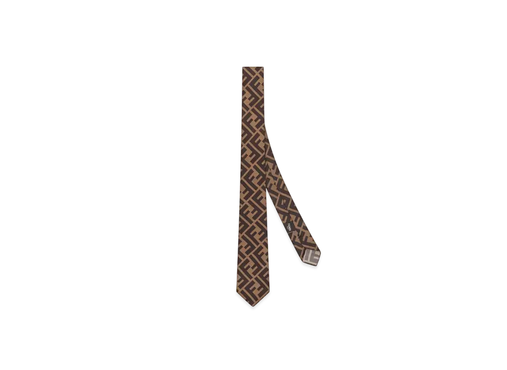 FENDI Tie Silk "Brown"