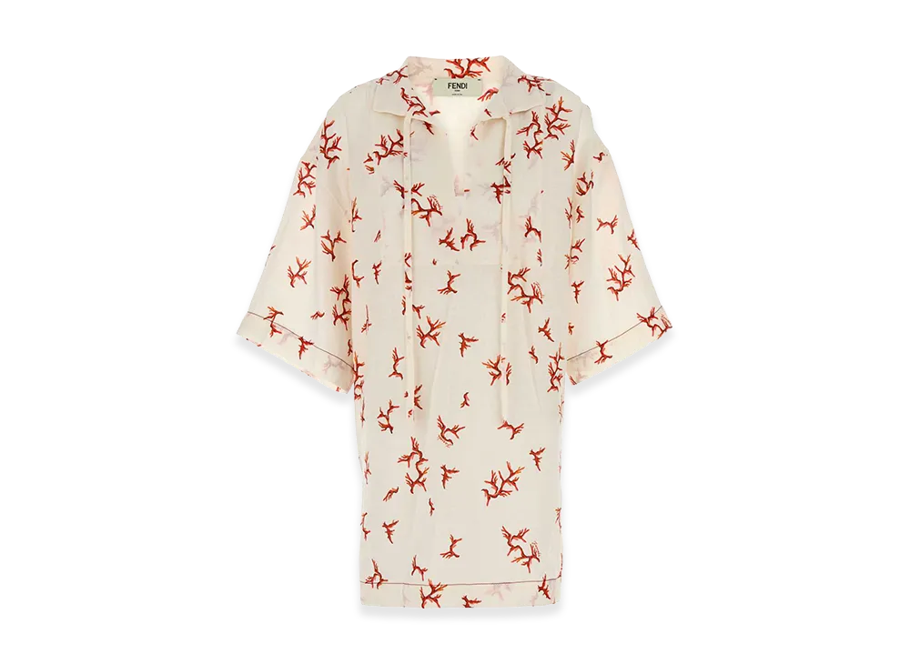 FENDI Women's Linen Kaftan "Multicolor"