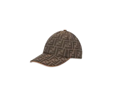FENDI Hat FF Jacquard Baseball Cap "Brown"