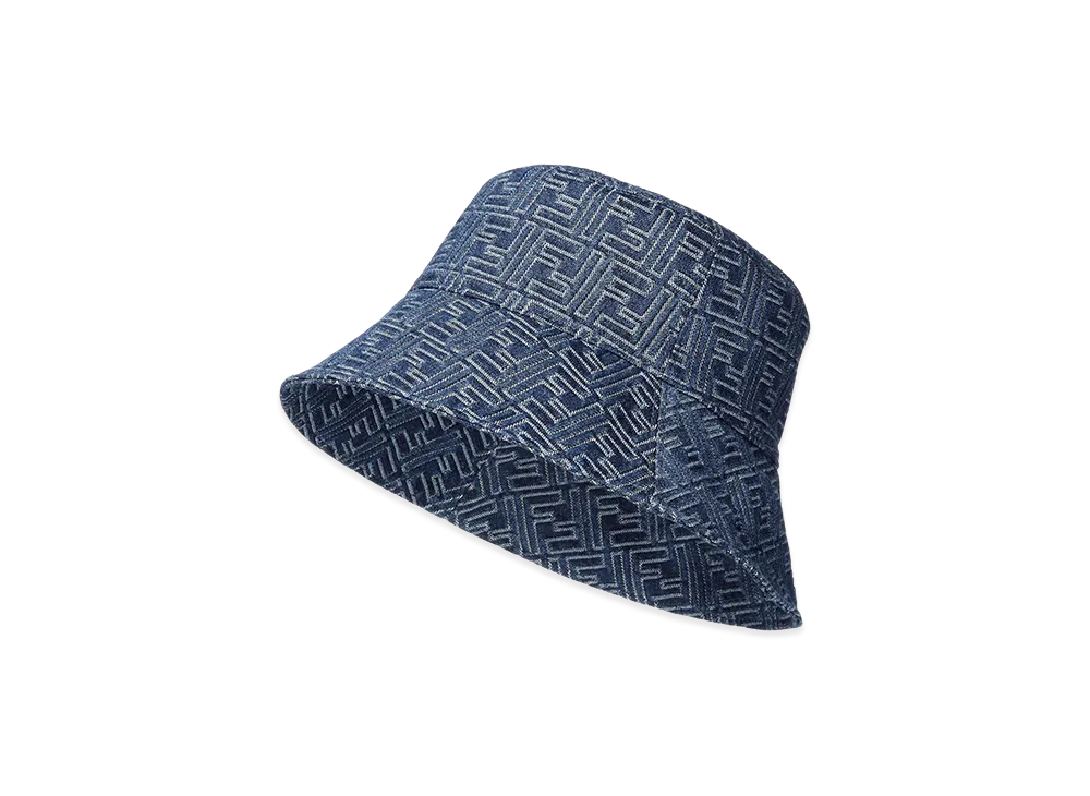 FENDI Kids FF Jeans Bucket Hat "Blue"