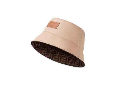FENDI Cotton Bucket Hat "Beige"