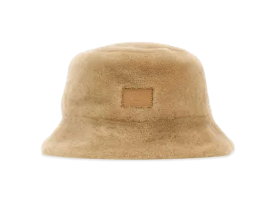 FENDI Women's Shearling Bucket Hat "Beige"