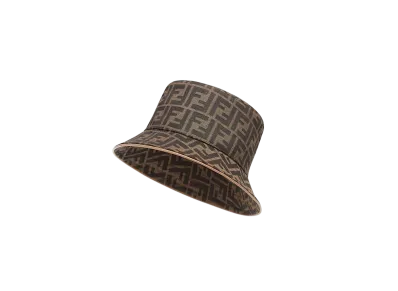FENDI Hat FF Jacquard "Brown"