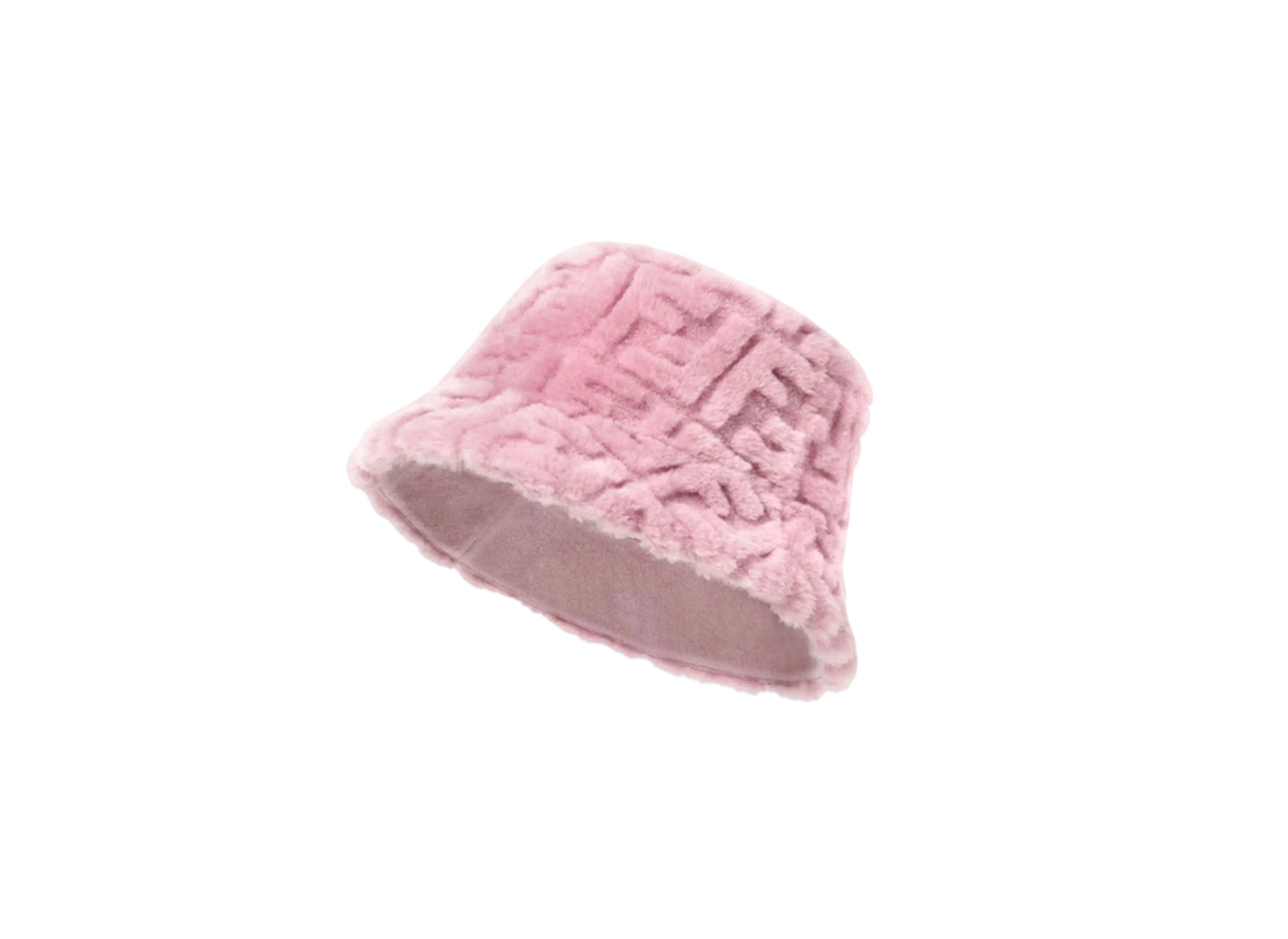 FENDI Hat Sheepskin "Mauve Pink"