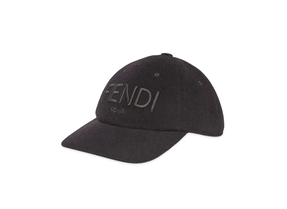 FENDI Hat Wool Baseball Cap "Black"