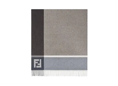 FENDI Maxi Scarf Color Block Wool "Multi Color"
