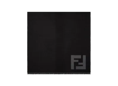 FENDI FF Macro Scarf "Black"