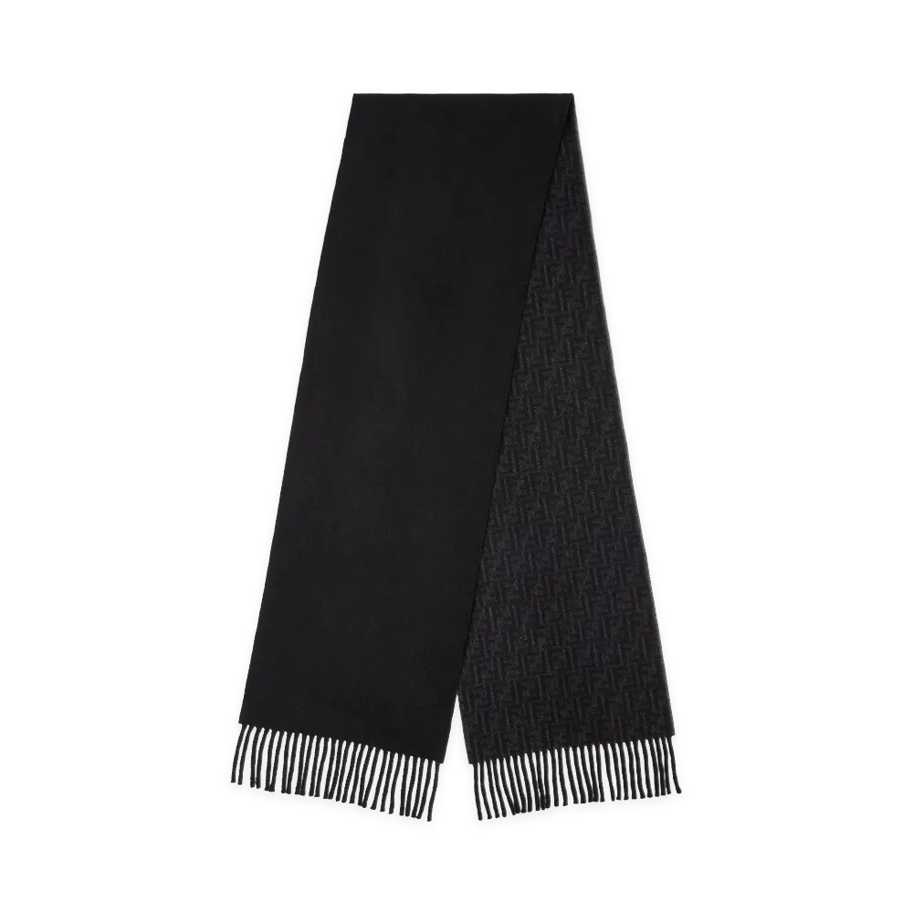 FENDI FF Double-Face Scarf "Black"