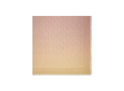 FENDI Ombre Wool & Silk FF Shawl "Multi Color"