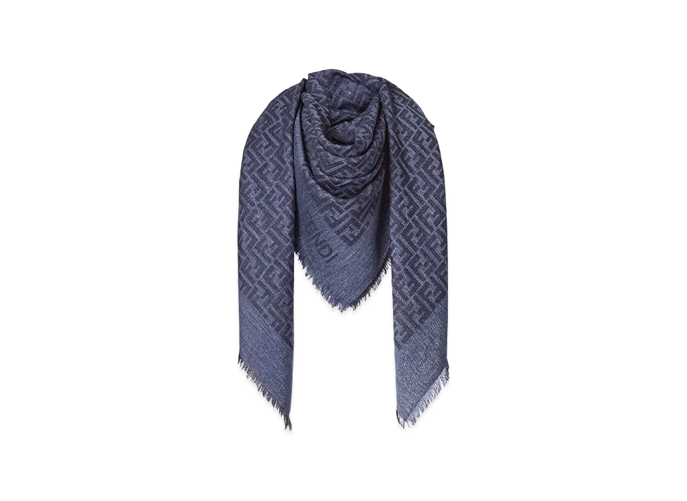 FENDI Women's FF Shawl "Blue"