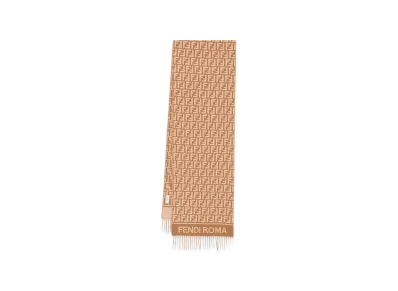 FENDI Women's Wool And Cashmere Scarf "Camel"