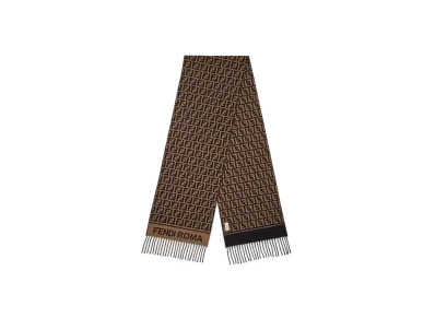 FENDI FF Scarf Wool and Cashmere Scarf "Multi Color"