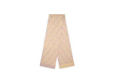 FENDI Scarf Alpaca, Wool and Silk "Pink"