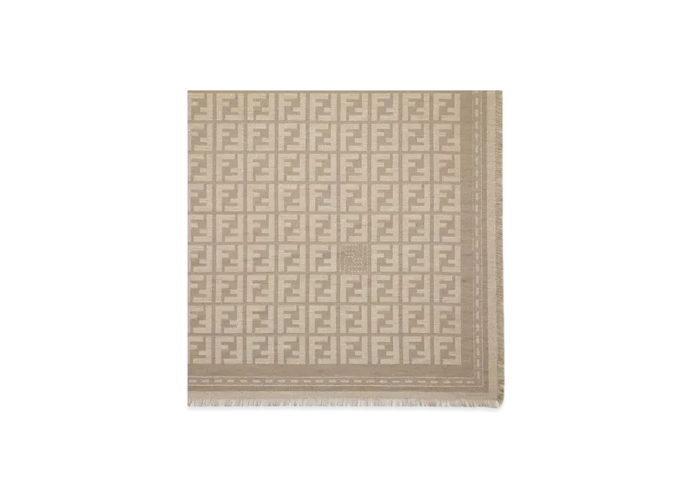 FENDI FF Shawl "Gray"