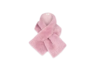 FENDI Sheepskin Scarf "Pink"