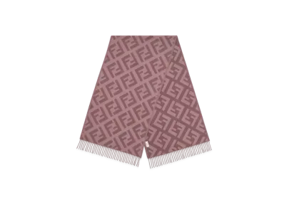 FENDI Cashmere FF Scarf "Pink"