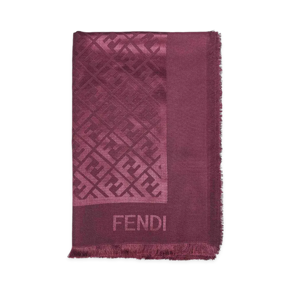 FENDI Women's Scarfs "Rosso Scuro"