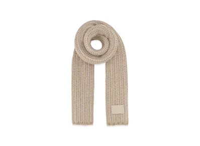 FENDI Women's Wool Blend Scarf "Sand Beige"