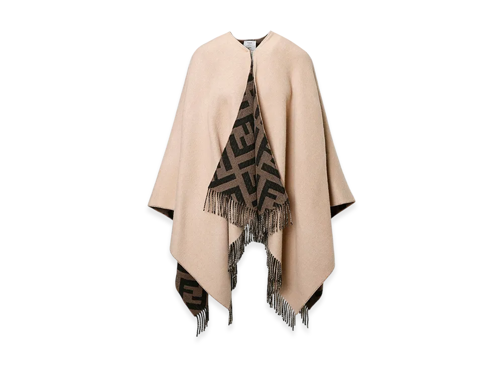 FENDI Cape/Poncho "Camel/Tabacco"