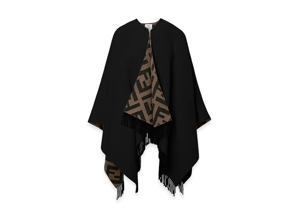 FENDI Cape/Poncho "Tobacco/Black"