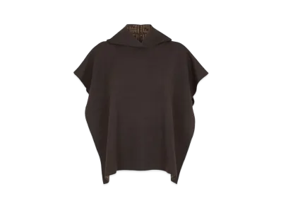 FENDI Wool Poncho "Brown"