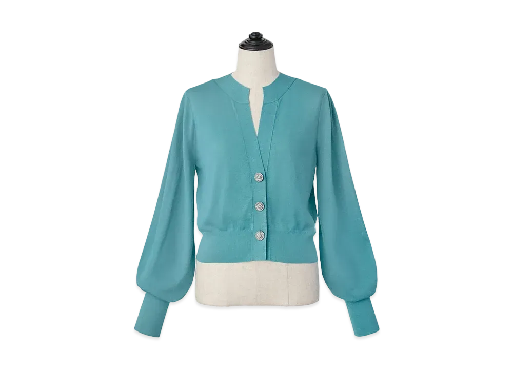 FOXEY 43629 Cardigan Rever "Turquoise Blue"