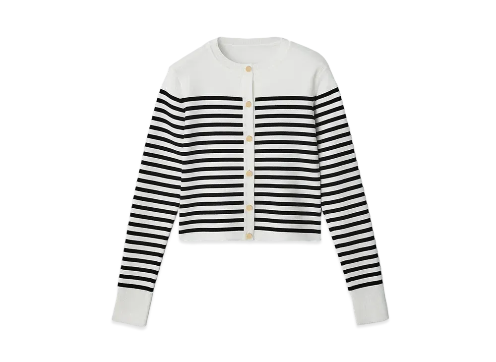 FOXEY 43583 Cardigan River "White/Navy"