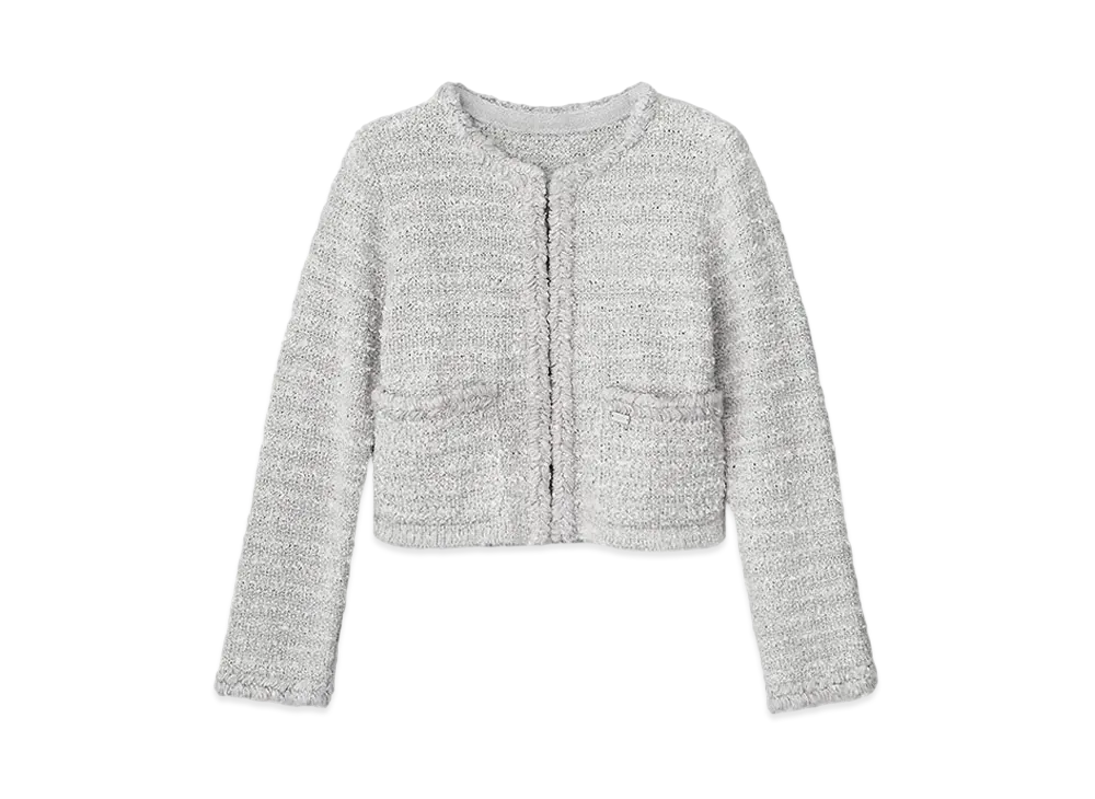 FOXEY 43270 Knit Jacket Mirage "Light Gray"