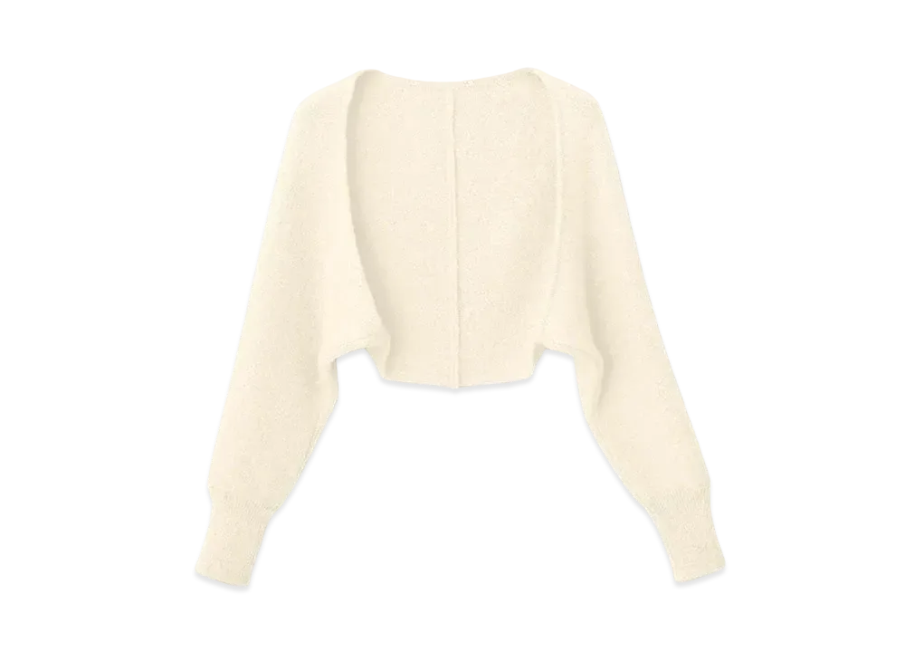 FOXEY 43180 Knit Bolero Muguet "White"