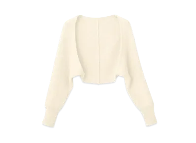 FOXEY 43180 Knit Bolero Muguet "White"