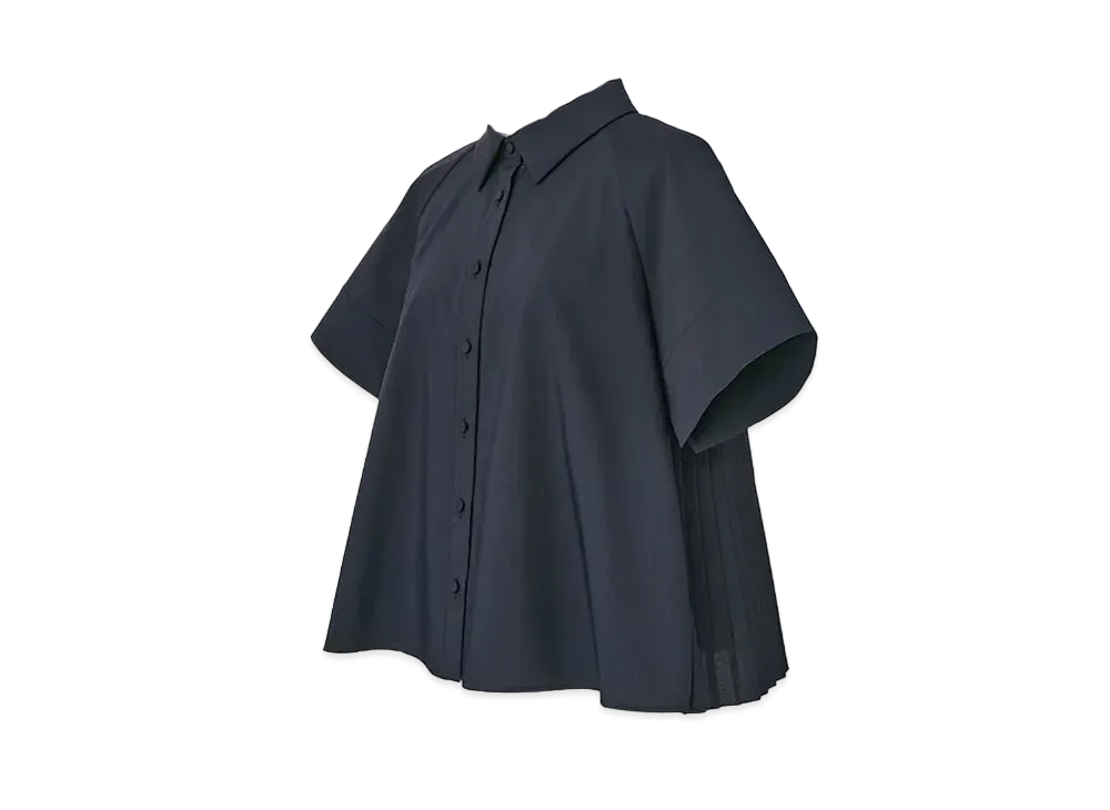 FOXEY 44663 Blouse Modern Plisse "Navy"