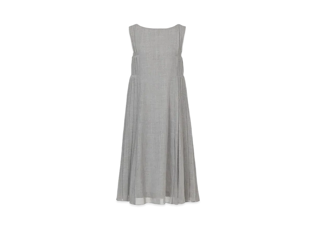 FOXEY 44690 Dress Side Pleat Dress "Sophie Gray"