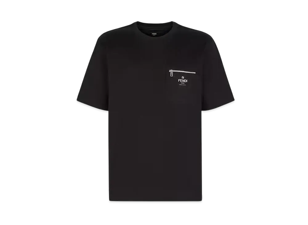 FENDI Men's Cotton T-Shirt "Black"