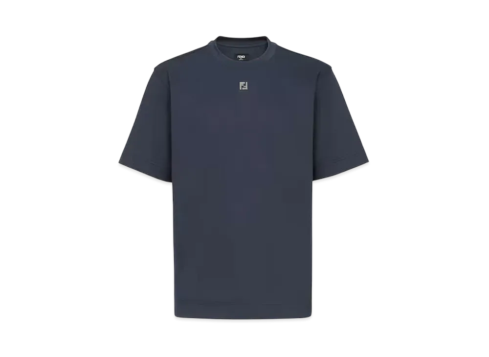 FENDI Men's Cotton T-Shirt "Blue"