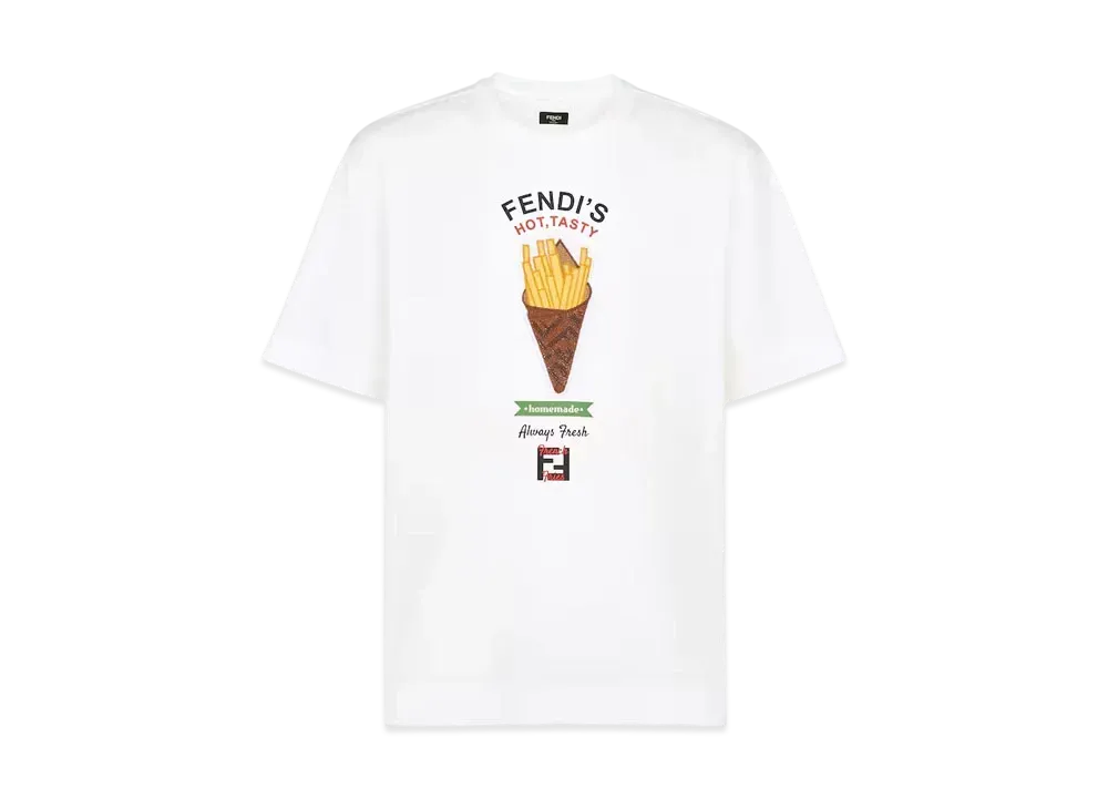 8月限定価格【FENDI】Fendilicious コットンTシャツ タグ付き 8月限定価格【FENDI】Fendilicious コットンTシャツ タグ付き