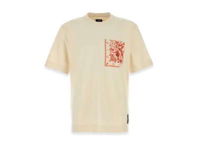 FENDI Cotton T-Shirt "Cream"