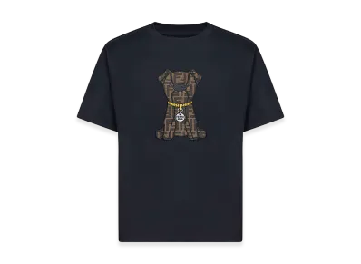 FENDI Cotton T-Shirt "Dark Blue"