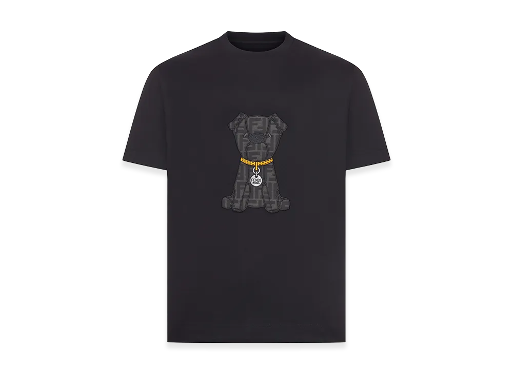 FENDI Cotton T-Shirt "Black"