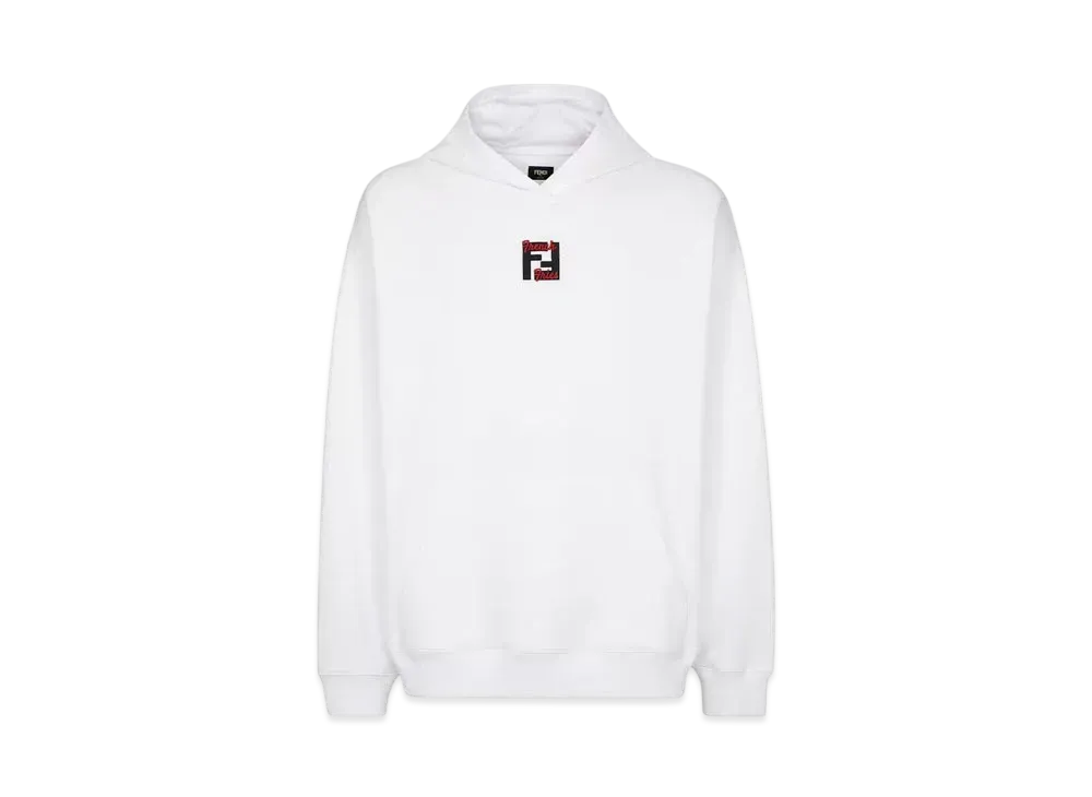 FENDI Men's Sweatshirt Cotton Fendilicious "White"