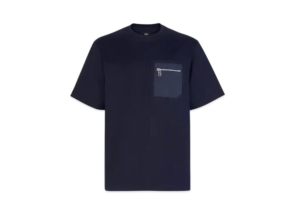 FENDI Men's Cotton T-Shirt "Blue"