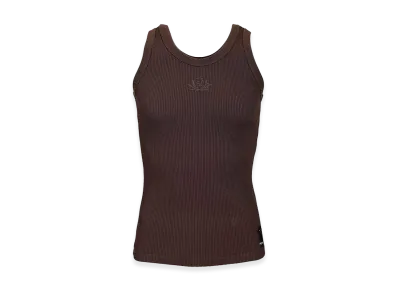 FENDI Look 30 Adv Top Ribbed Jersey FF Club Crest "Brown"