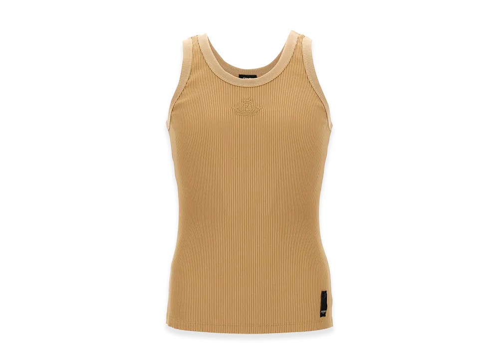 FENDI Crest Tank Top "Beige"
