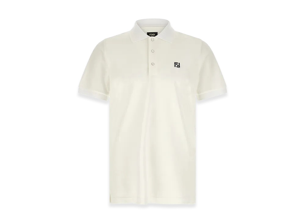 FENDI FF Selleria Polo Shirt "White"