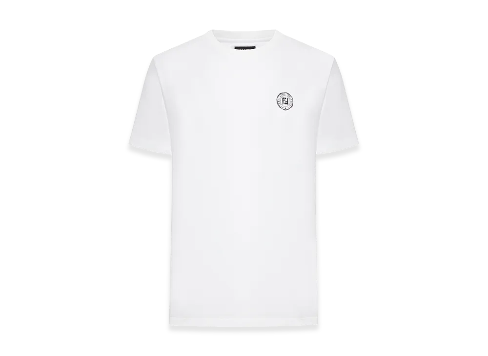 FENDI Cotton T-Shirt With Print "White"