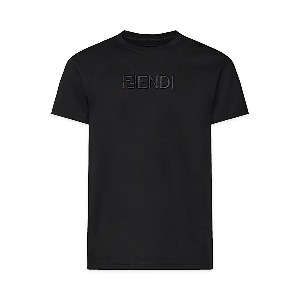 FENDI Cotton T-Shirt "Black"