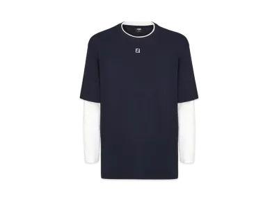 FENDI Men's Cotton T-Shirt "Blue"