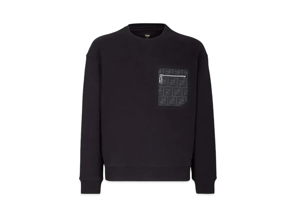 SALE【美品】FENDI フェンディ クロップドスウェット サイズ XS レディース シグネチャー ロゴ メッシュ × エンブロイダリー 刺繍 短丈 2WAY デタッチャブルスリーブ ドローコード トレーナー トップス ブラック グリーン 黒 緑 イタリア製 FENDI - フェンディ FENDI フィッシュアイ クロップド スウェット 衣料